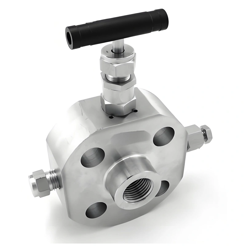 10000psi Stainless Steel Manual Power Flange Double Block and Bleed Valves