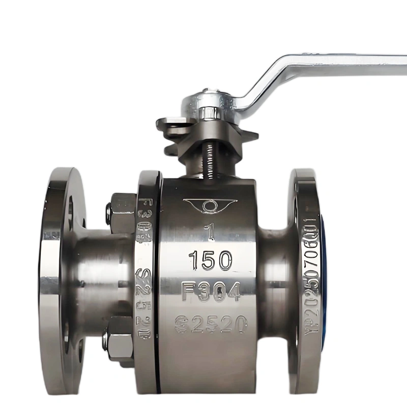 1” 150LB F304 Raised Face Flange Handle Operated Floating Ball Valve