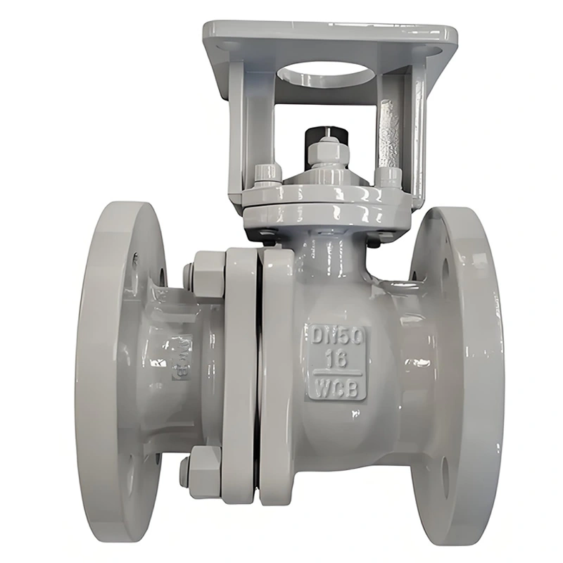 2PC Pn16 DN50 Full Bore Flanged WCB Cast Steel Floating Ball Valve with Manual/Pneumatic/Electric Operation