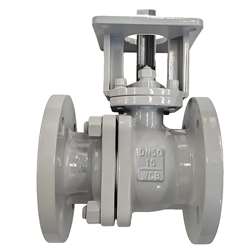 2PC Pn16 DN50 Full Bore Flanged WCB Cast Steel Floating Ball Valve with Manual/Pneumatic/Electric Operation