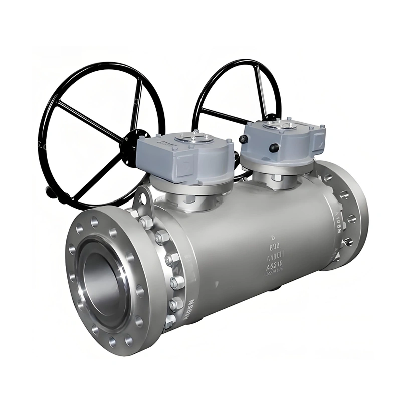 6 inch 600lb Double Ball A105n Trunnion Double Block and Bleed Ball Valve
