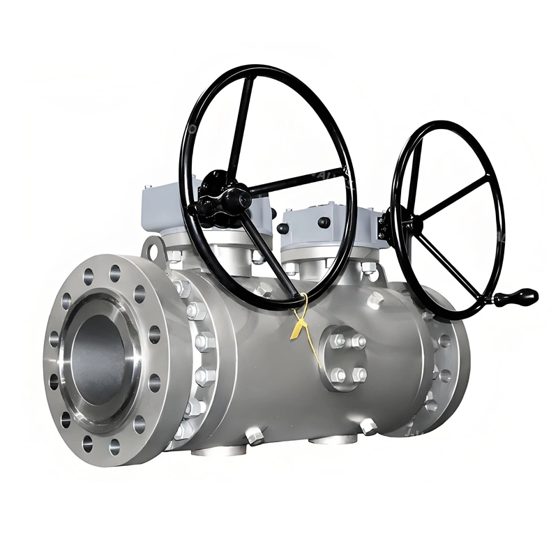 6 inch 600lb Double Ball A105n Trunnion Double Block and Bleed Ball Valve