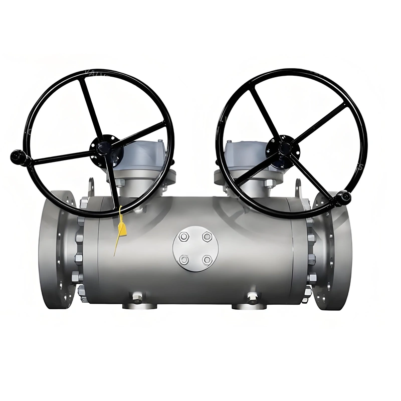 6 inch 600lb Double Ball A105n Trunnion Double Block and Bleed Ball Valve