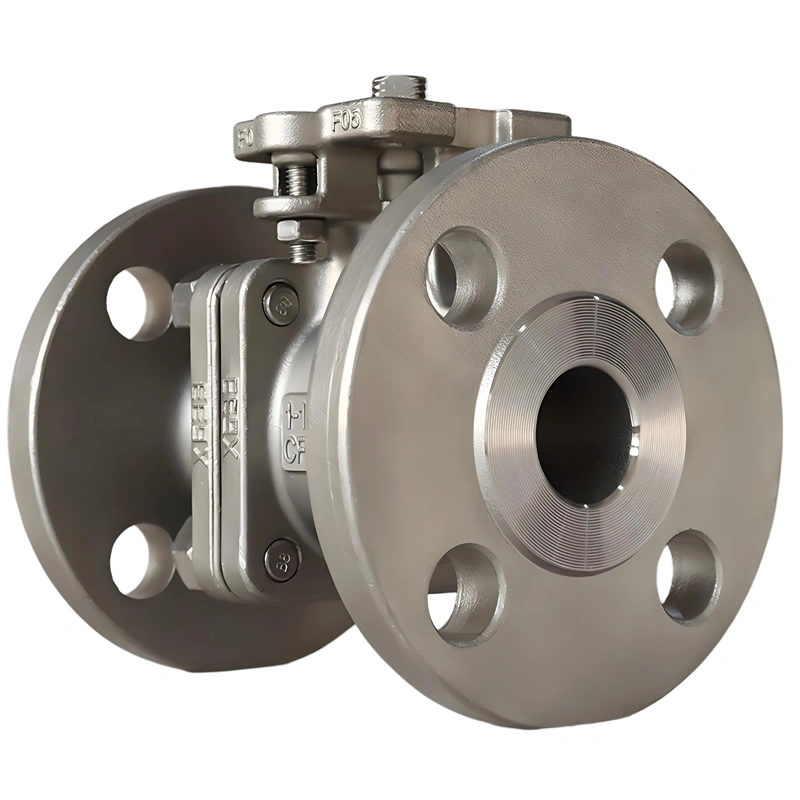 ANSI 150LB Flange Stainless Steel 304 316 CF8M PTFE Seal Floating Ball Valve