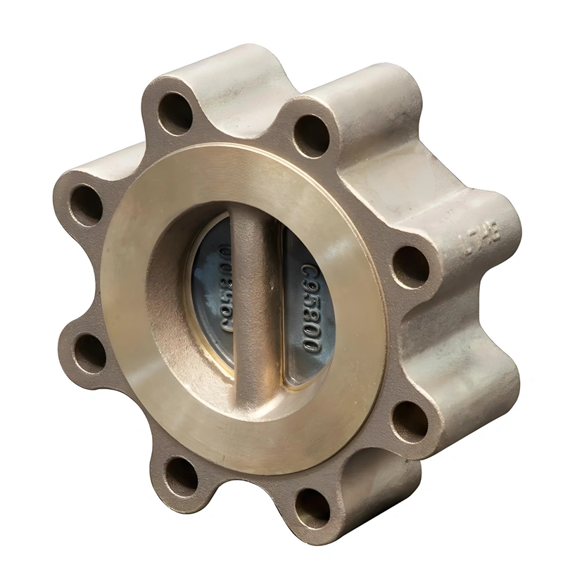 ANSI C95800 Double Plate Aluminum Bronze Lug Type Swing Check Valve