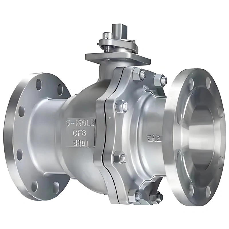 API 607 ASME Carbon Steel Ball Valve Stainless 304/316 Flange Metal Seated Floating Ball ValveVHigh Temperature for Water