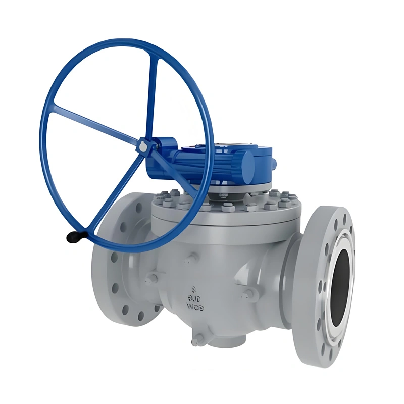 API 6D ASME Cast Steel Flange Top Entry Trunnion Mounted Ball Valve