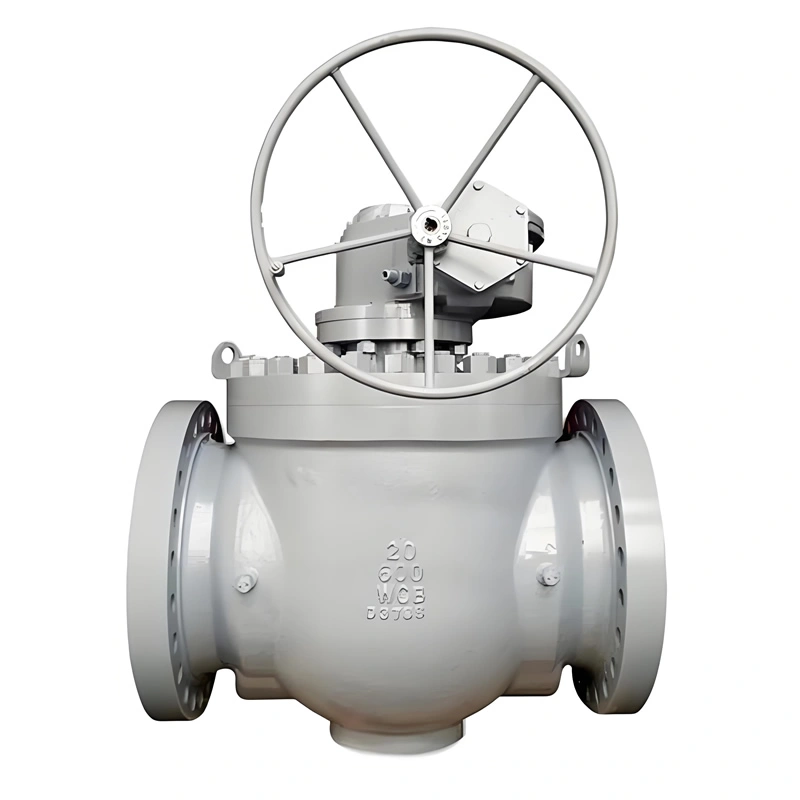 API 6D ASME Cast Steel Flange Top Entry Trunnion Mounted Ball Valve