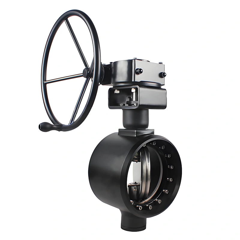 API 6D ASTM Carbon Steel Triple Eccentric Hard Seal Flange High-Temperature Butterfly Valve for Water