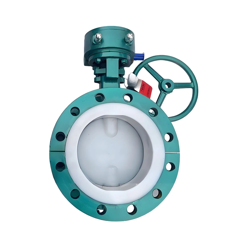 API 6D Electric Soft-Seated PTFE/Fluorine Lined Butterfly Valve for Oil & Gas and Chemical Corrosion Resistance