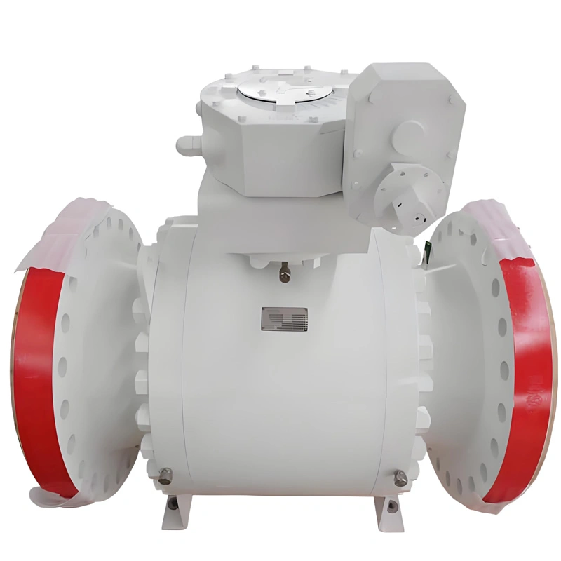 API 6D Forged Gear-Operated Flange Metal to Metal Seat Trunnion-Mounted Ball Valve