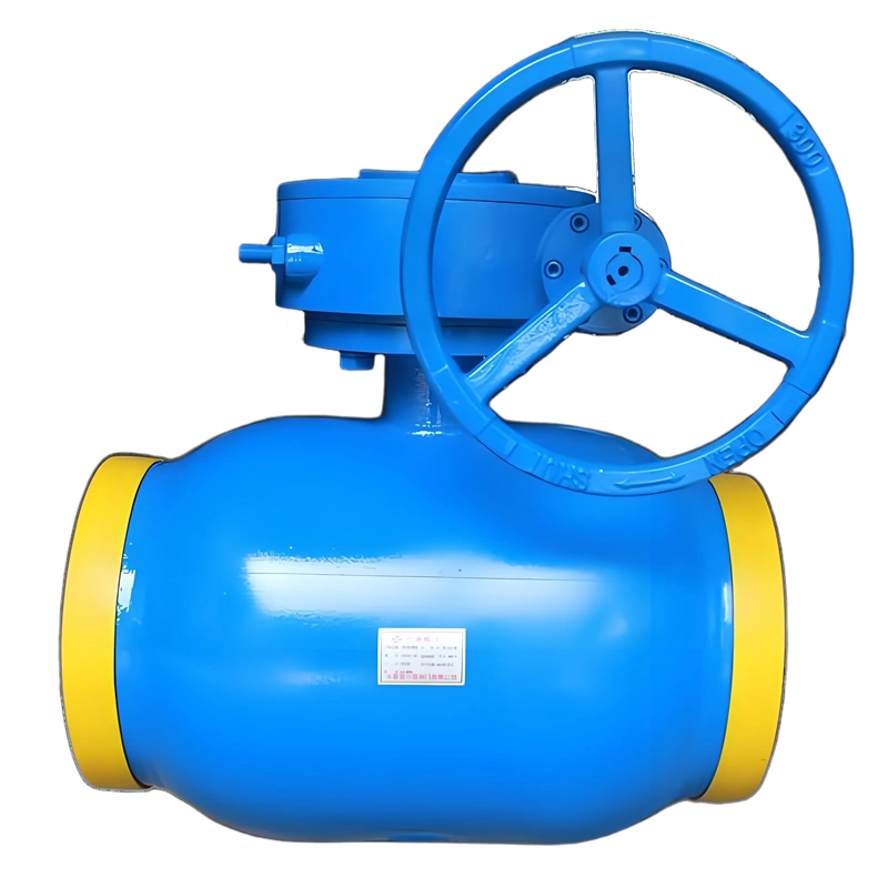 API 6D Gear-Operated Fully Welded Trunnion-Mounted Ball Valve
