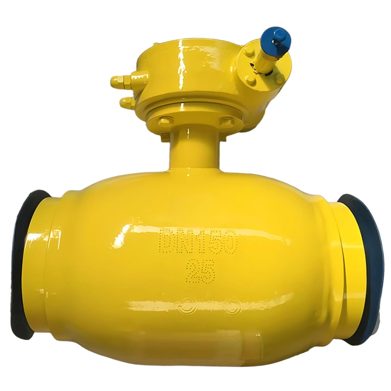 API 6D Gear-Operated Fully Welded Trunnion-Mounted Ball Valve