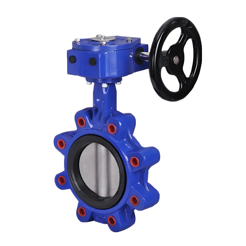 API609 Ductile Iron High Pressure Operated Full Lug Style Wafer Butterfly Valve