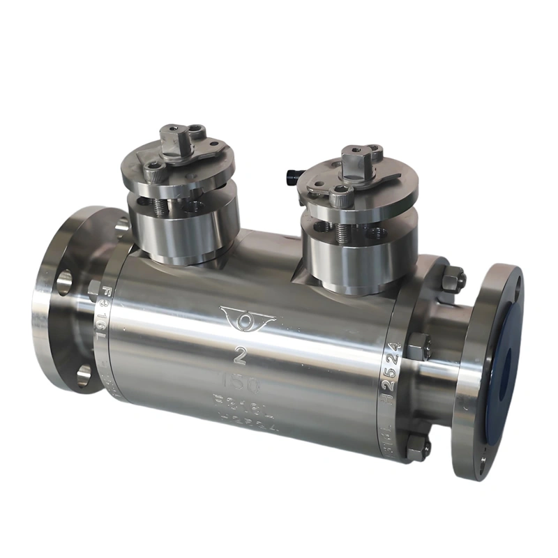 API6D DN50 SS316L DBB 150LB Double Block and Bleed Ball Valve