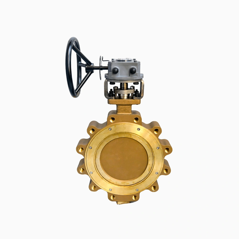 Aluminum Bronze 28” 150LB Lug End Triple Offset Butterfly Valve
