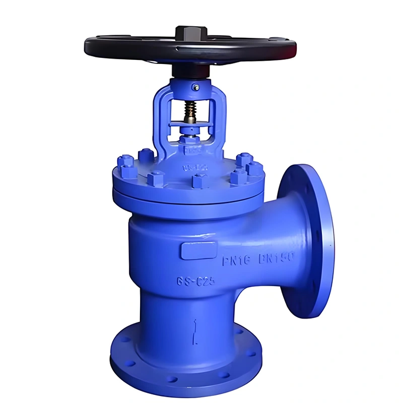 DN15~DN350 PN16~PN40 Cast Steel Angle Type Bellow Seal Globe Valve