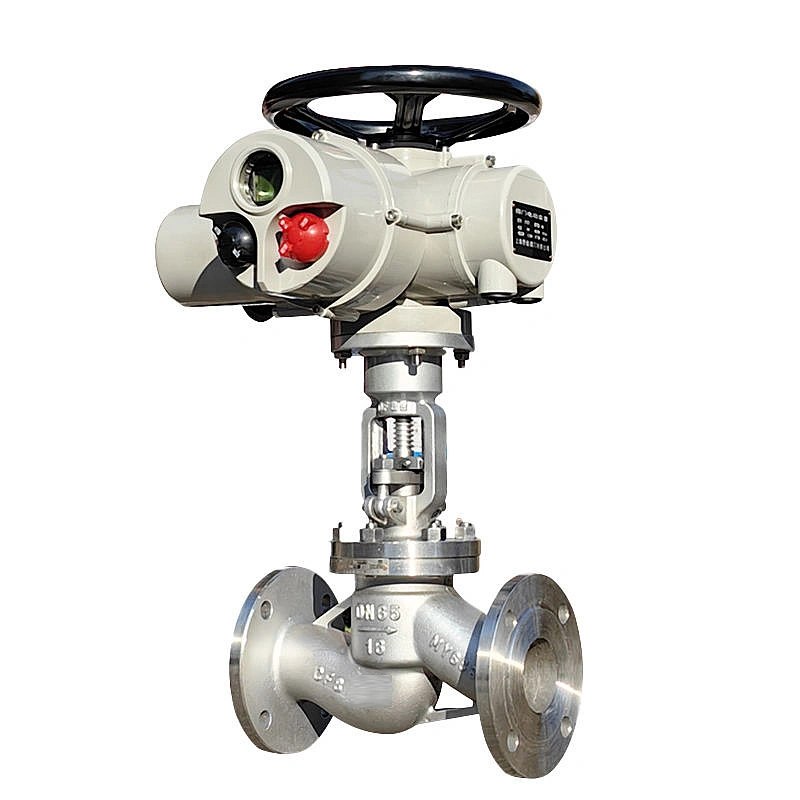 DIN ASME PN16 Casting Electric Actuated Stop Water Globe Valve