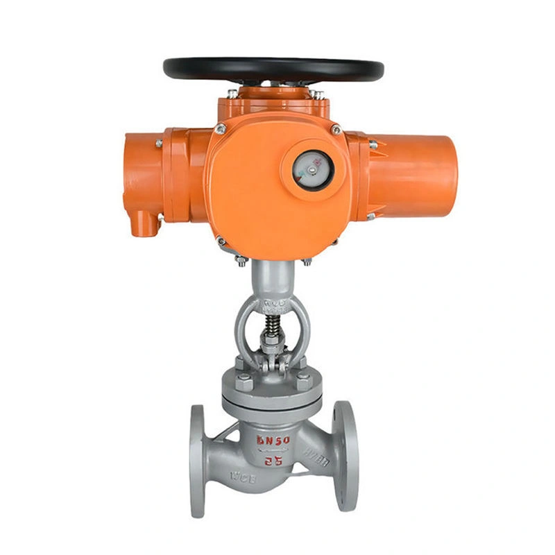 DIN ASME PN16 Casting Electric Actuated Stop Water Globe Valve