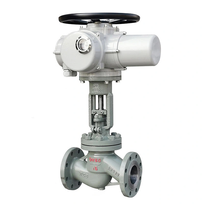 DIN ASME PN16 Casting Electric Actuated Stop Water Globe Valve