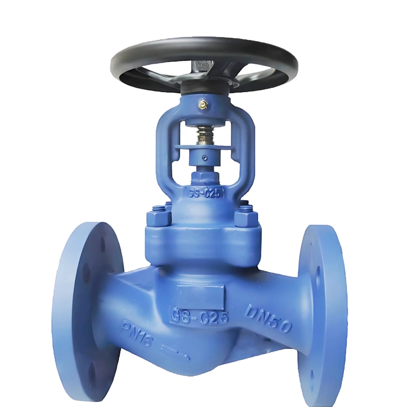 DN15 DN400 PN16 PN64 DIN GS C25 Bellow Seal Globe Valve