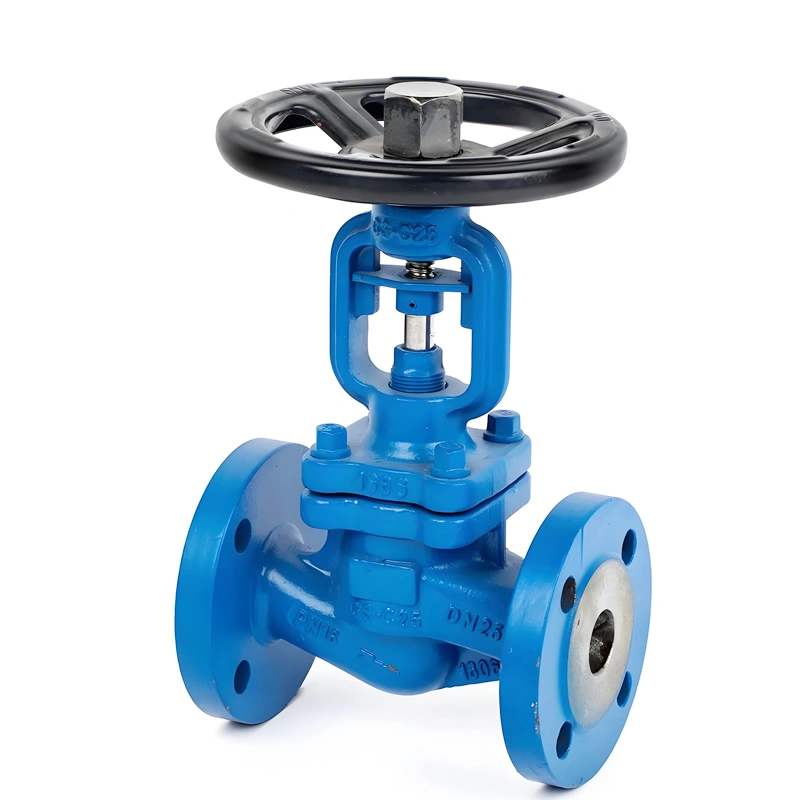 DN15 DN400 PN16 PN64 DIN GS C25 Bellow Seal Globe Valve