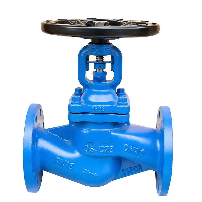 DN15 DN400 PN16 PN64 DIN GS C25 Bellow Seal Globe Valve