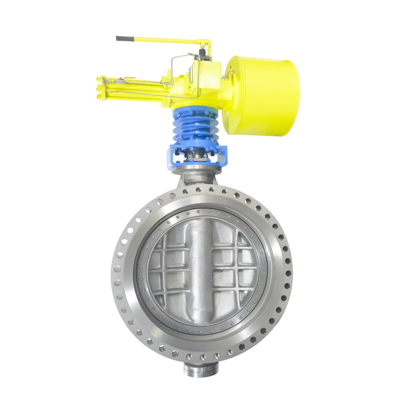 DN100 300LB High Temp Metal Seated Butterfly Valve