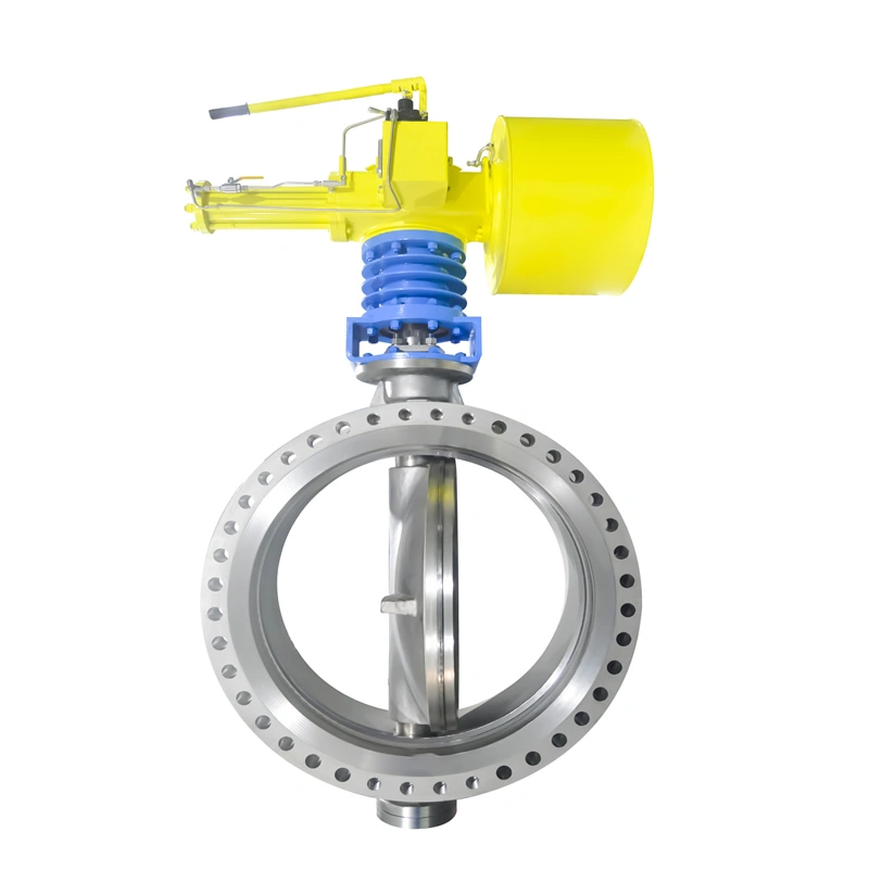 DN100 300LB High Temp Metal Seated Butterfly Valve