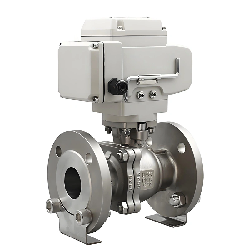 DN100 PN16 Stainless Steel High-Temp Metal Seal Flange Floating Ball Valve