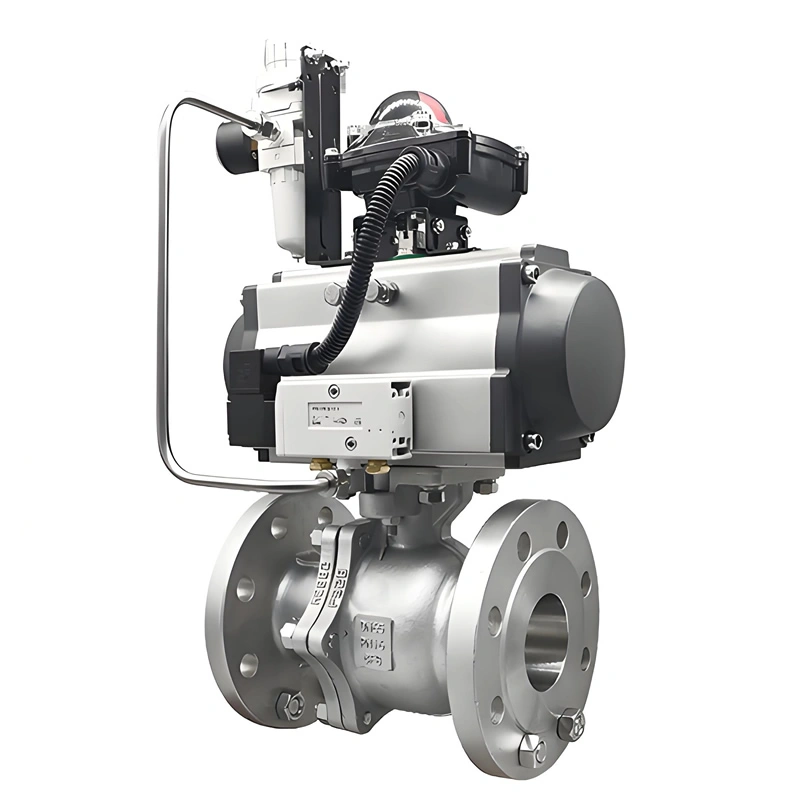 DN100 PN16 Stainless Steel High-Temp Metal Seal Flange Floating Ball Valve