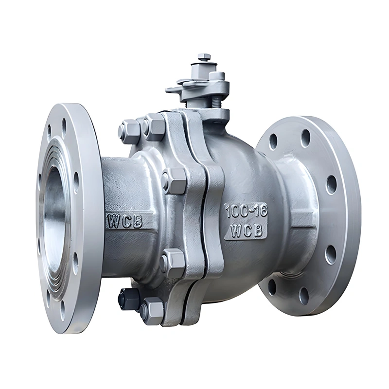 DN100 PN16 Stainless Steel High-Temp Metal Seal Flange Floating Ball Valve