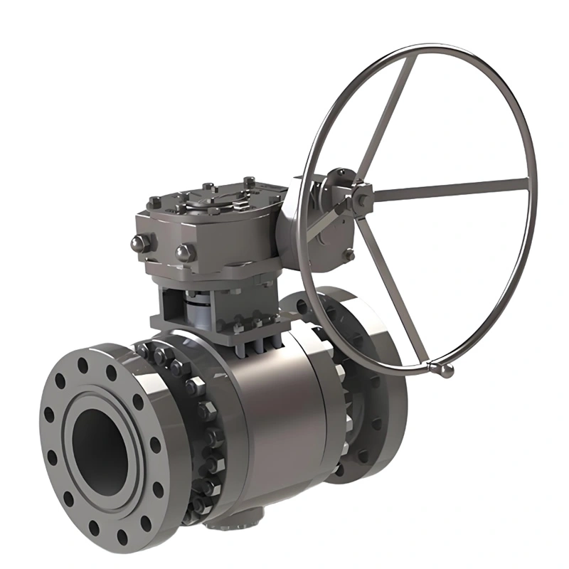 DN100 PN40 3-Piece Trunnion Mounted Hard Metal Seal BW Ball Valve for Flow Control