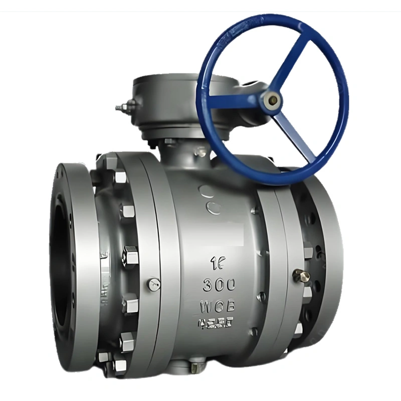 DN100 PN40 Side-Entry Metal-to-Metal Trunnion Ball Valve