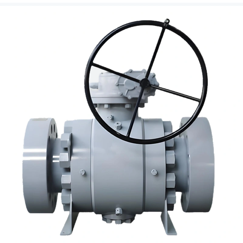 DN100 PN40 Side-Entry Metal-to-Metal Trunnion Ball Valve