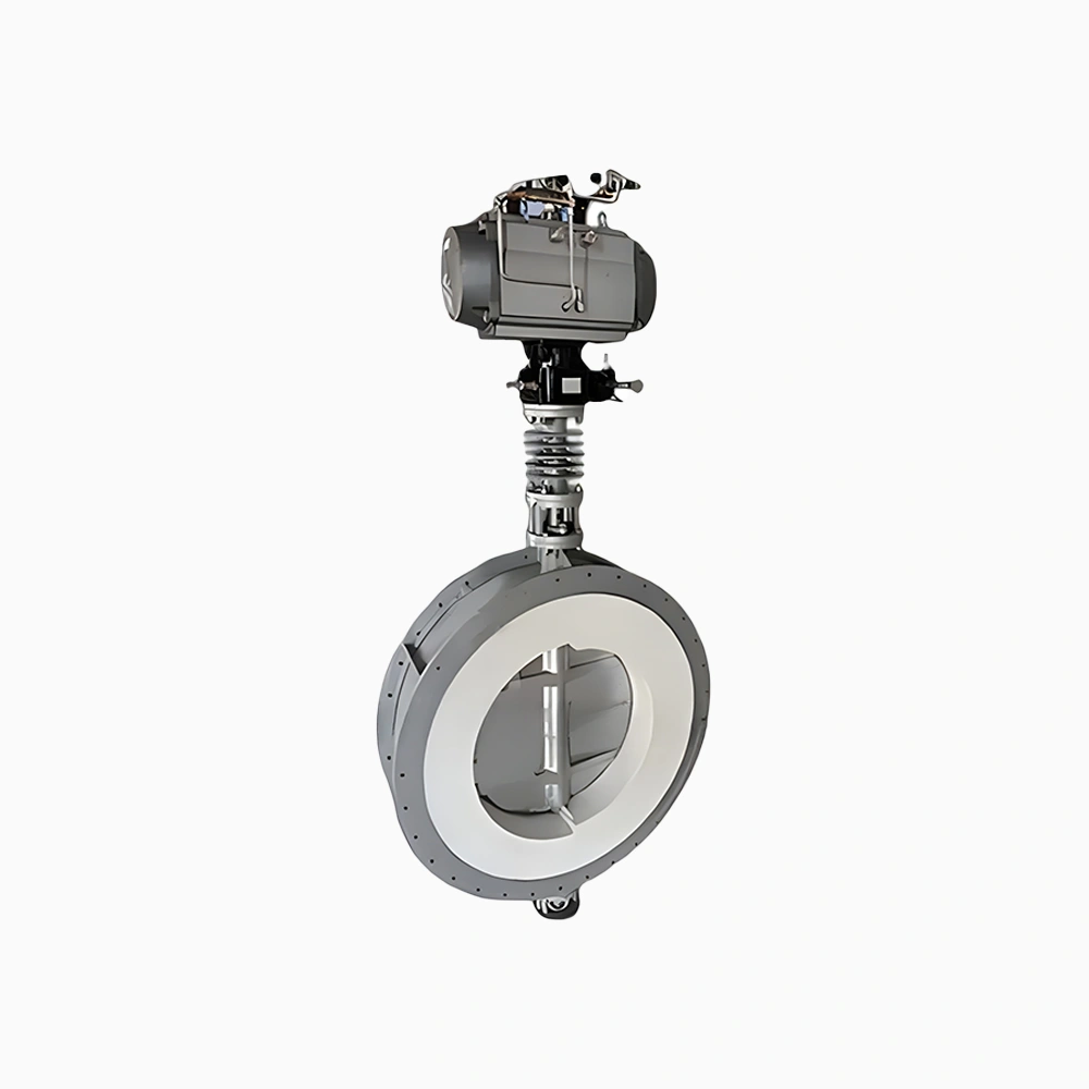 DN100 PN16 Triple Offset High Temp Metal Seal Flange Butterfly Valve