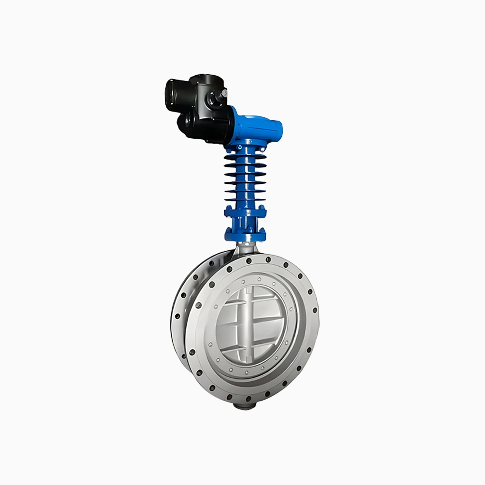 DN100 PN16 Triple Offset High Temp Metal Seal Flange Butterfly Valve