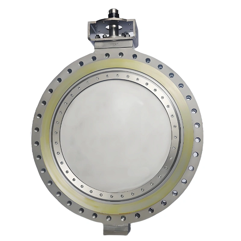 DN1200 150LB Raised Face Flanged CF8M Triple Offset Hard Seal Butterfly Valve