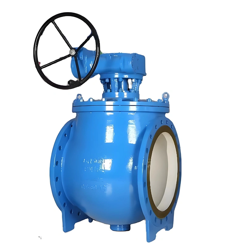 DN1200 PN10 Top Mounted Flange Manual Stainless Steel Trunnion Mounted Ball Valves