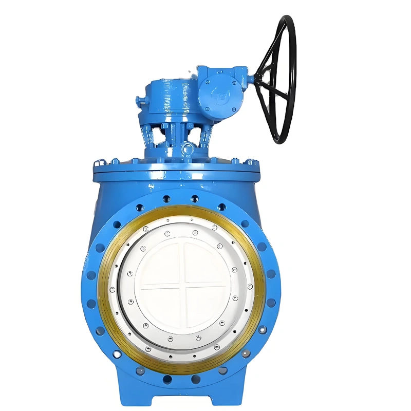 DN1200 PN10 Top Mounted Flange Manual Stainless Steel Trunnion Mounted Ball Valves