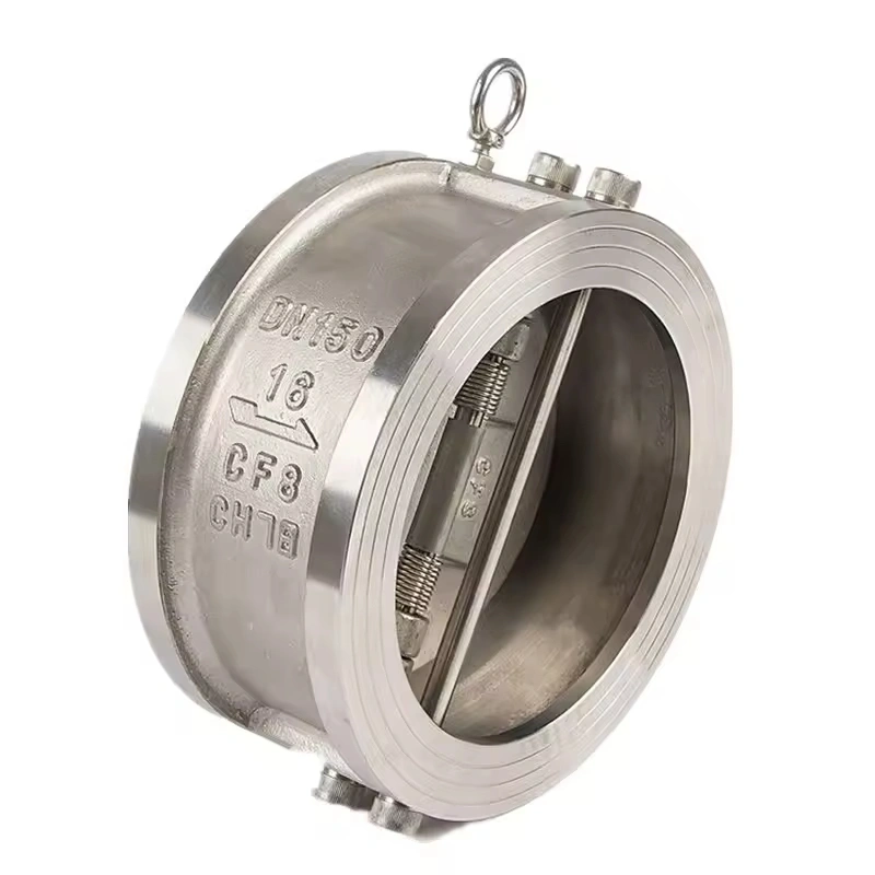 DN150 PN16 DIN Double Disc Wafer Spring Check Valve