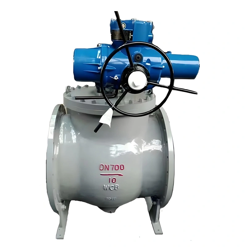 DN200 Class2500 Stainless Steel Flanged End Electric Top-Entry Trunnion Mounted Ball Valves
