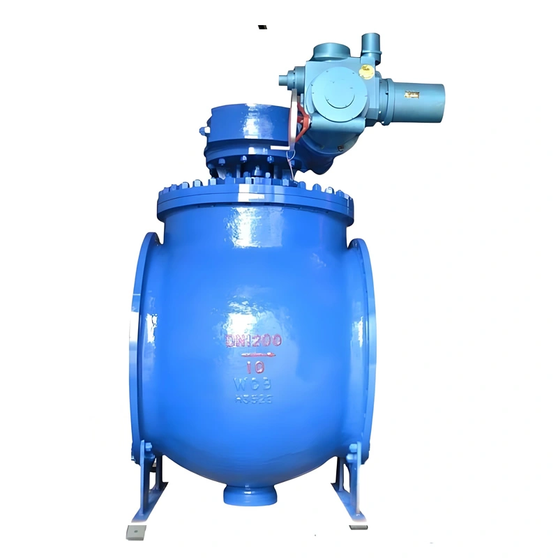 DN200 Class2500 Stainless Steel Flanged End Electric Top-Entry Trunnion Mounted Ball Valves