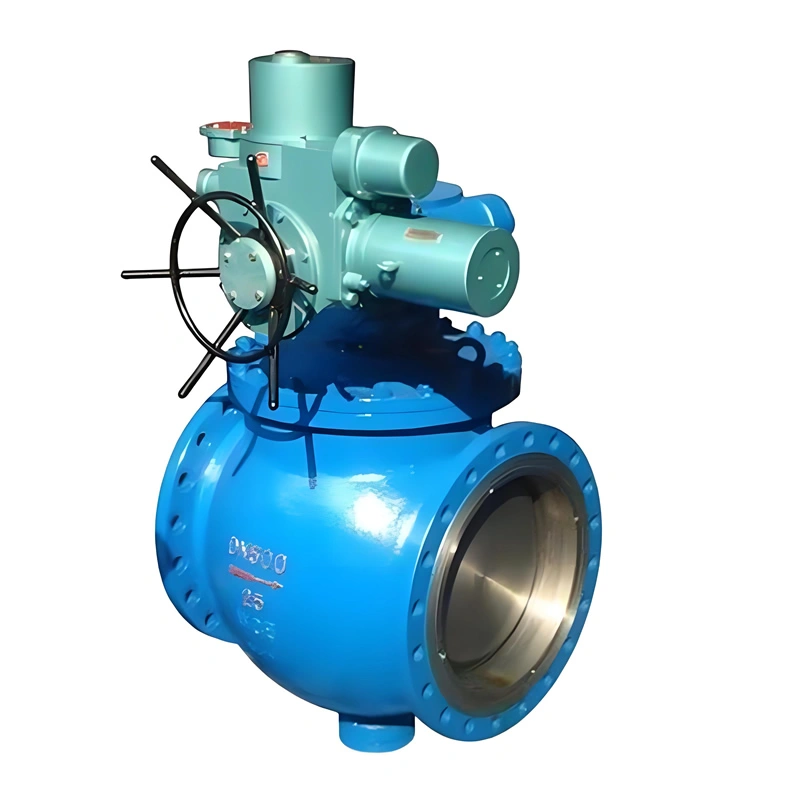 DN200 Class2500 Stainless Steel Flanged End Electric Top-Entry Trunnion Mounted Ball Valves