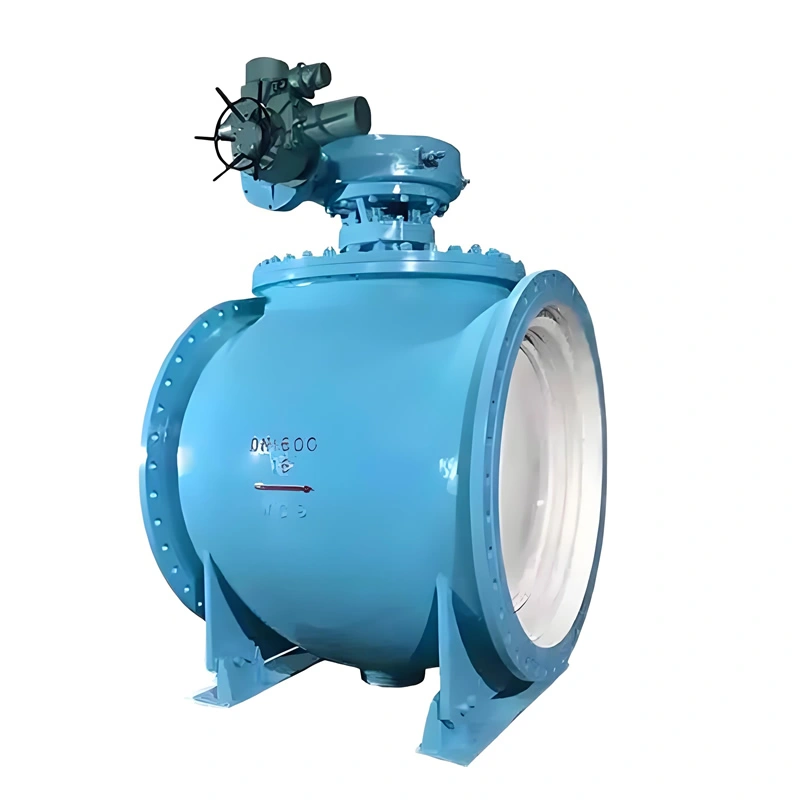 DN200 Class2500 Stainless Steel Flanged End Electric Top-Entry Trunnion Mounted Ball Valves