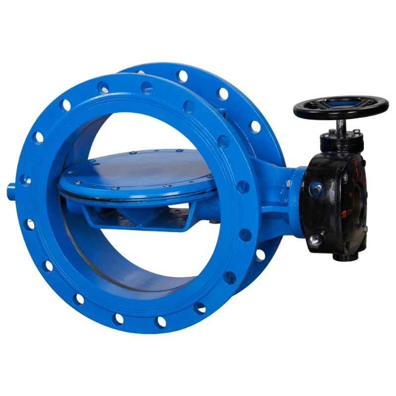 Big Size Ductile Iron Pn10 DN400~DN2400 Pneumatic Electric Actuator Double Offset Eccentric Flange Butterfly Valve
