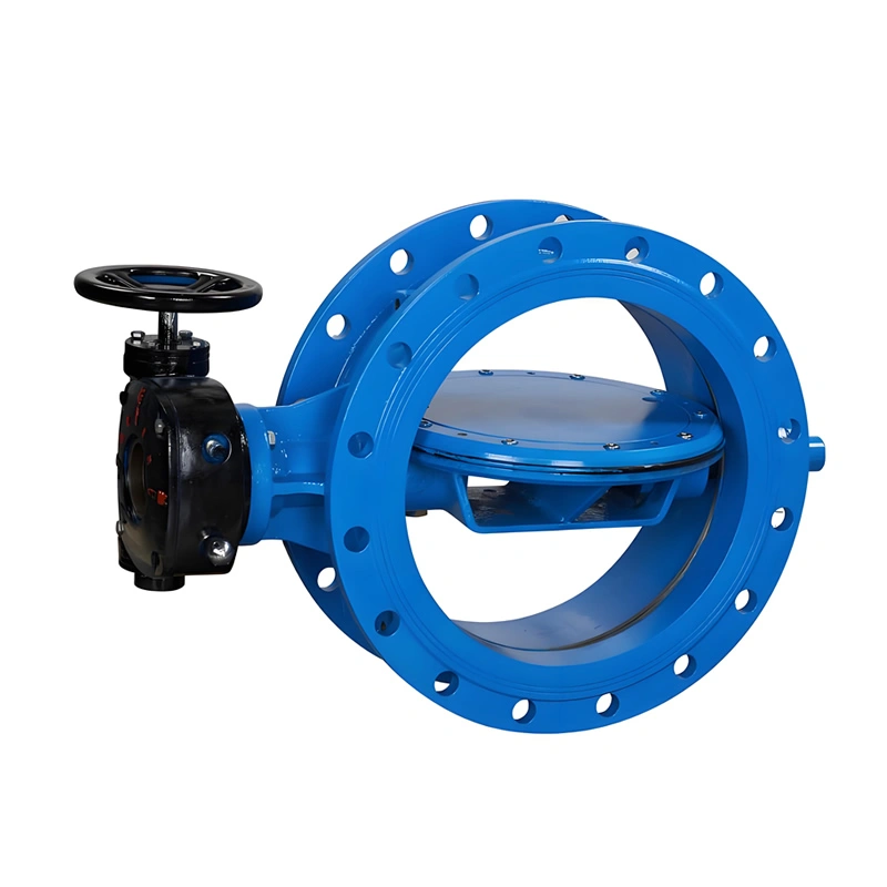 Big Size Ductile Iron Pn10 DN400~DN2400 Pneumatic Electric Actuator Double Offset Eccentric Flange Butterfly Valve
