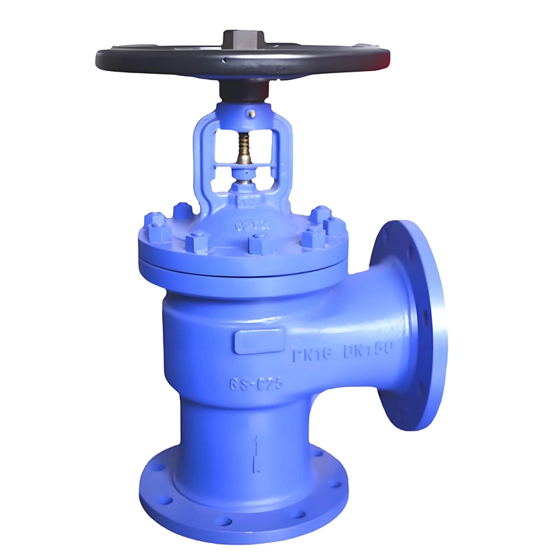 DN15~DN350 PN16~PN40 Cast Steel Angle Type Bellow Seal Globe Valve