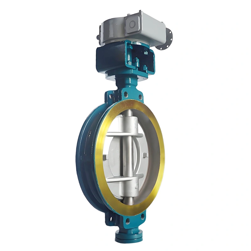 DN400 PN16 WCB Bidirectional Pressure Bearing Triple Eccentric Metal Multi Layer Hard Seal Wafer Butterfly Valve