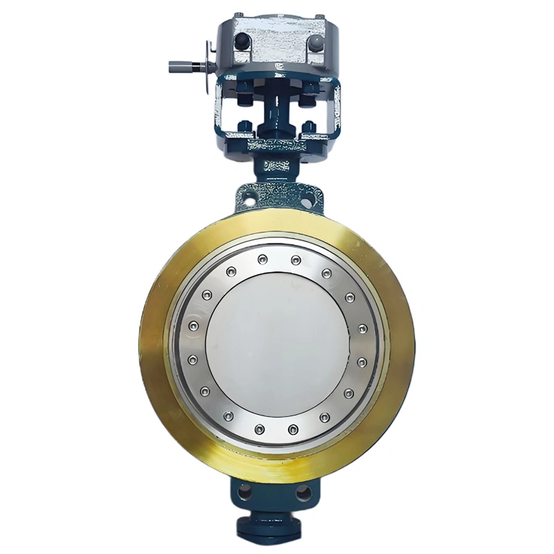 DN400 PN16 WCB Bidirectional Pressure Bearing Triple Eccentric Metal Multi Layer Hard Seal Wafer Butterfly Valve